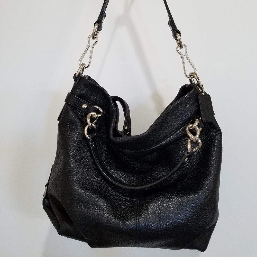 Black Coach Leather Purse
